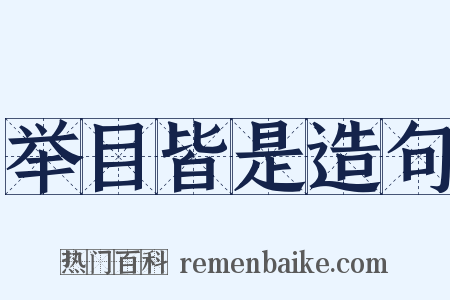 举目皆是造句是什么意思的图片